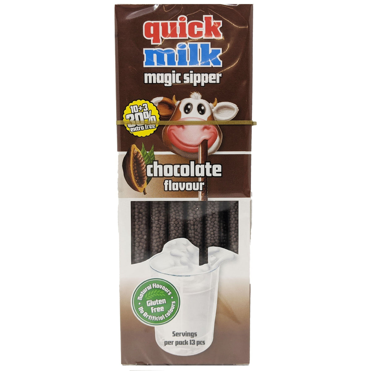 Dr Moo Magic Milk Magic Sipper Straws. Chocolate Flavour 3 x Packs